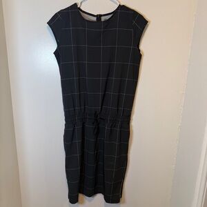 Albion‎ windowpane black going places dress women's size XS